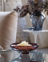 TRANSLUCENT deco large purple bowl