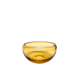 small round amber bowl (translucent)