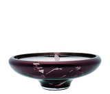 deco large splashed purple bowl