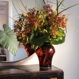 TROPHY vase chocolate brown