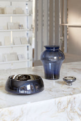 TROPHY vase navy blue