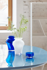 MOON mini translucent cobalt bowl