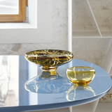 TRANSLUCENT round amber bowl