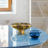 TRANSLUCENT round navy blue bowl