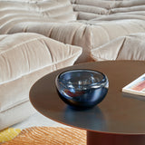 TRANSLUCENT round navy blue bowl