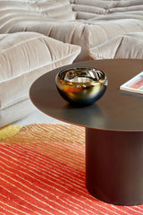 DECO round amber bowl