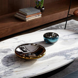 DECO flat amber bowl