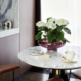 DECO large splashed purple bowl