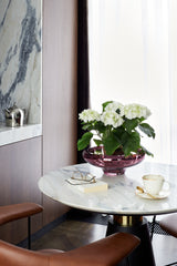 deco large splashed purple bowl