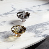 DECO mini splashed amber bowl