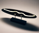 GLASS SCULPTURE-BOAT