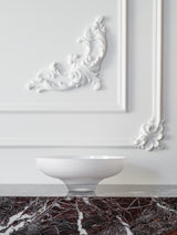 B&W large white bowl