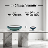 DECO flat splashed mirror bowl