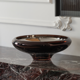 DECO large mirrored purple bowl
