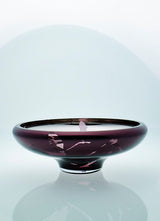 deco large splashed purple bowl