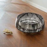 deco jazz splashed mirror bowl