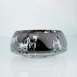 deco jazz splashed mirror bowl