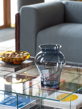 TROPHY vase navy blue