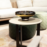 DECO large amber bowl