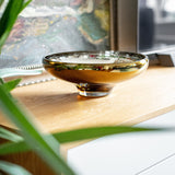 DECO large amber bowl