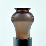 TROPHY vase titanium chocolate brown