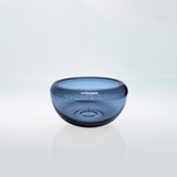 TRANSLUCENT round navy blue bowl
