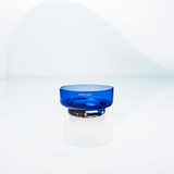 MOON mini translucent cobalt bowl