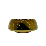 deco jazz splashed amber bowl