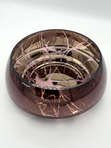 DECO JAZZ splashed purple bowl