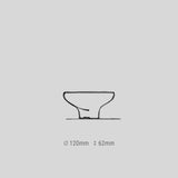 DECO mini splashed amber bowl