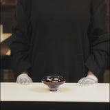 DECO mini splashed purple bowl