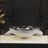 IN-BETWEEN large splashed white bowl