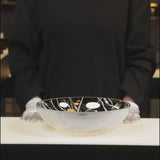 TITAN flat splashed white bowl