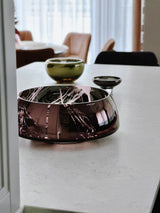 DECO JAZZ splashed purple bowl