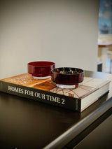 MOON mini translucent red bowl