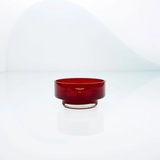 MOON mini translucent red bowl