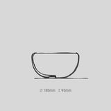 DECO apaļais spoguļa trauks ar abstrakciju