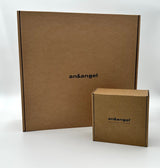 MOON large splashed amber bowl