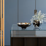 TITAN large splashed black bowl