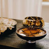 TITAN large splashed black bowl