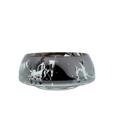 deco jazz splashed mirror bowl