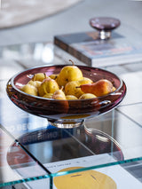 TRANSLUCENT deco large purple bowl