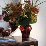 TRANSLUCENT deco round chocolate brown bowl