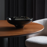 IN-BETWEEN large splashed black bowl