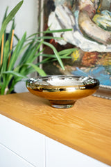 DECO large amber bowl