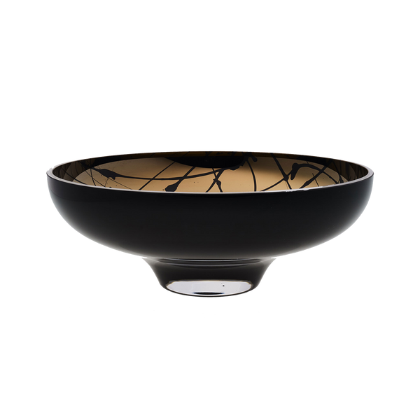 titan large black bowl with splashes