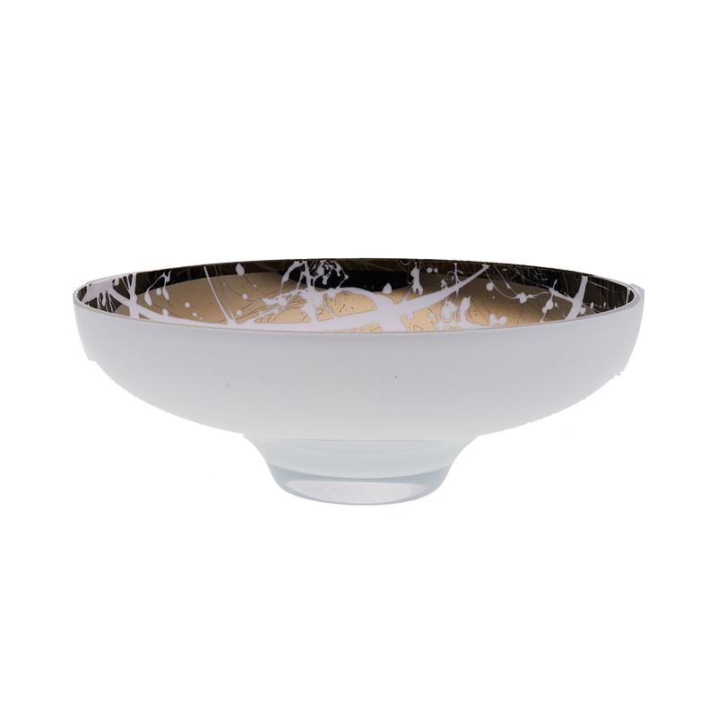 titan large white bowl with splashes