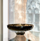 titan large black bowl with black splashes