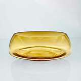 TRANSLUCENT deco jazz amber bowl