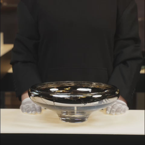 DECO large splashed mirror bowl